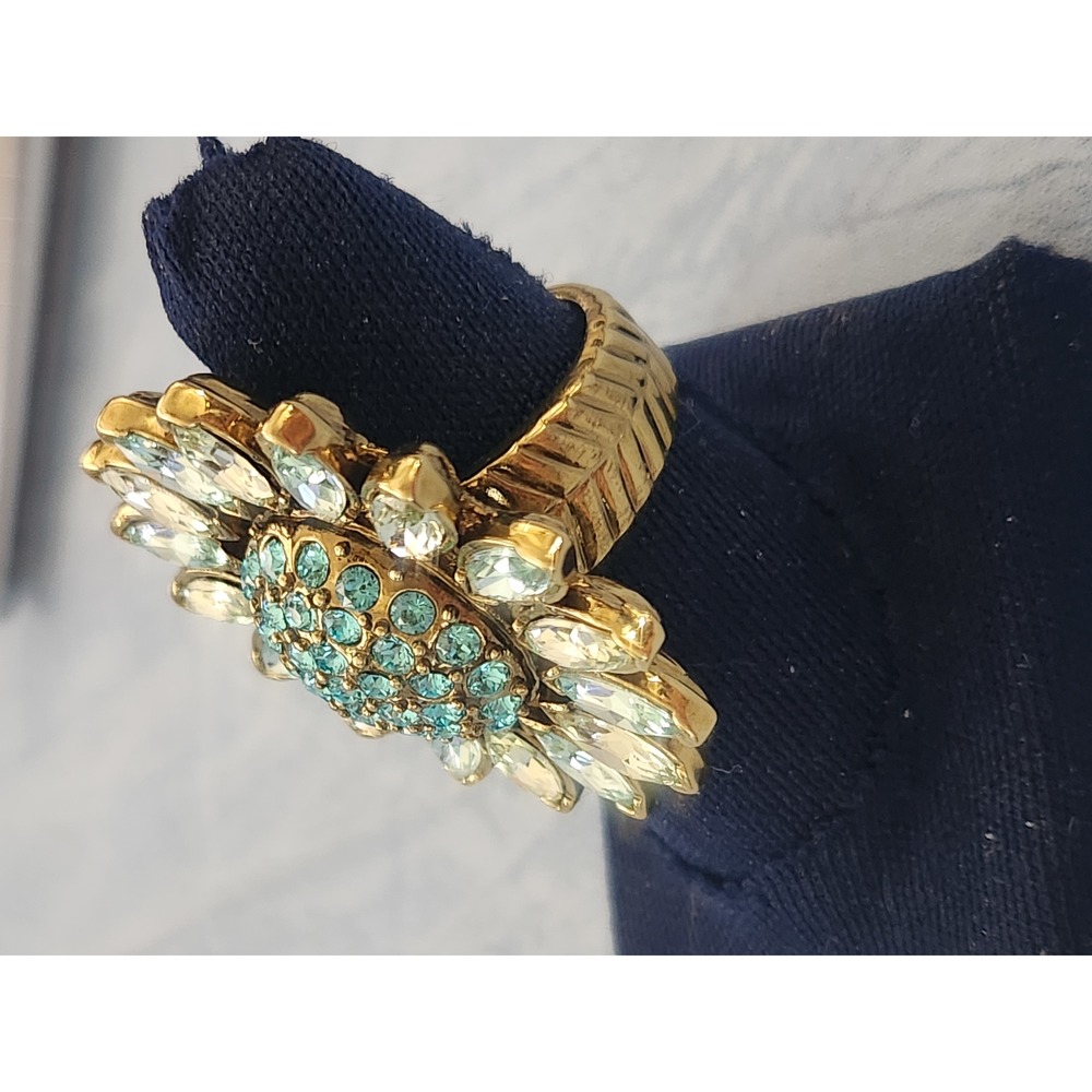 HEIDI DAUS Blue Daisy Cocktail Ring - Picture 3 of 5